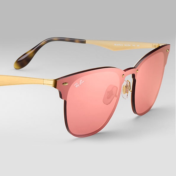 Ray-Ban Sunglasses Gold w/Pink Mirrored Lens - Picture 4 of 7